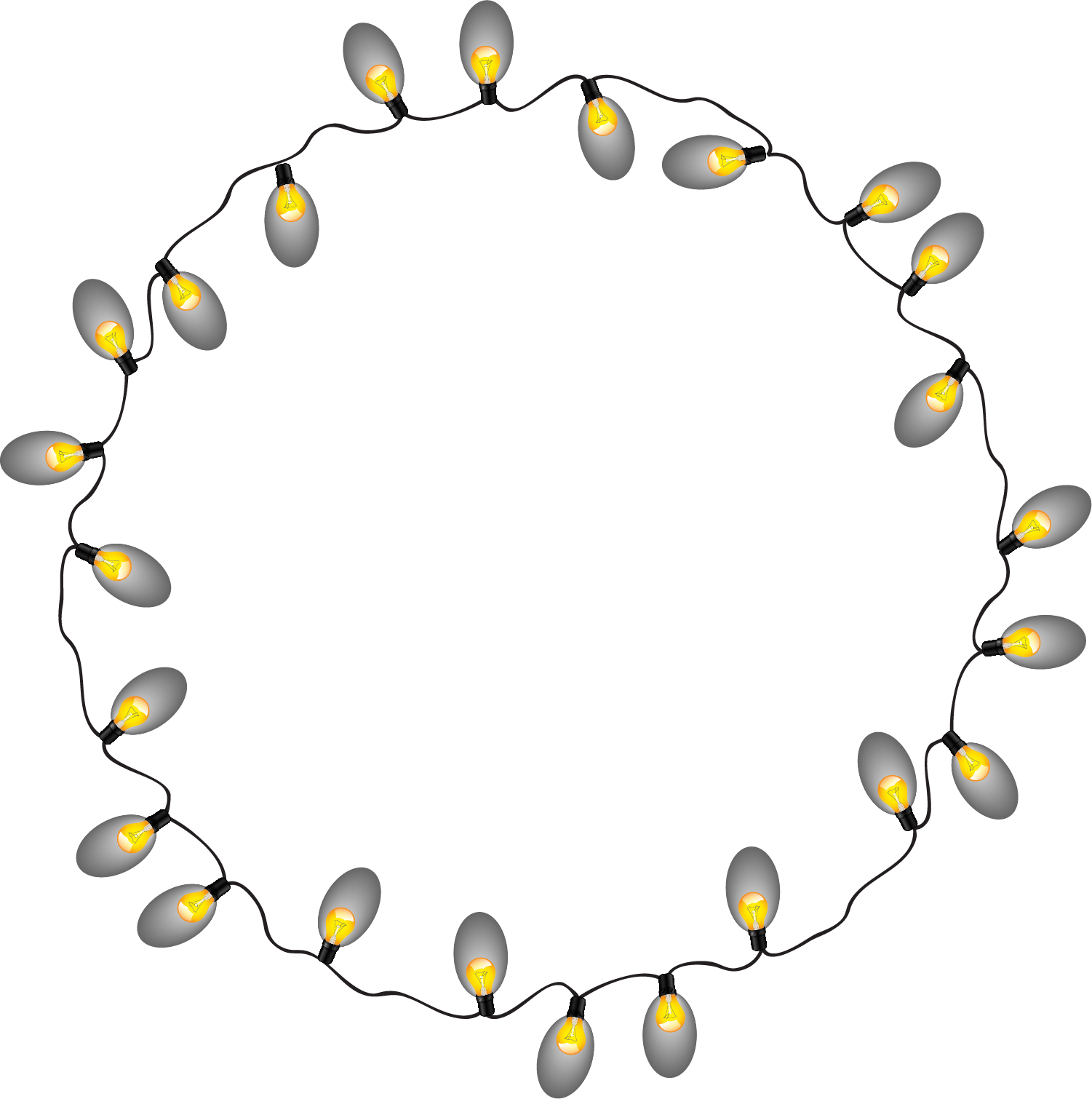 Lamp Incandescent Light Bulb Clip Art - Circle (1501x1510)