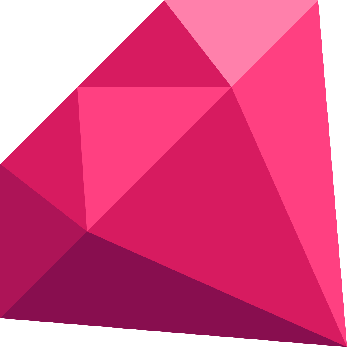 Ruby Gemstone Icon Png - Triangle (1600x1600)