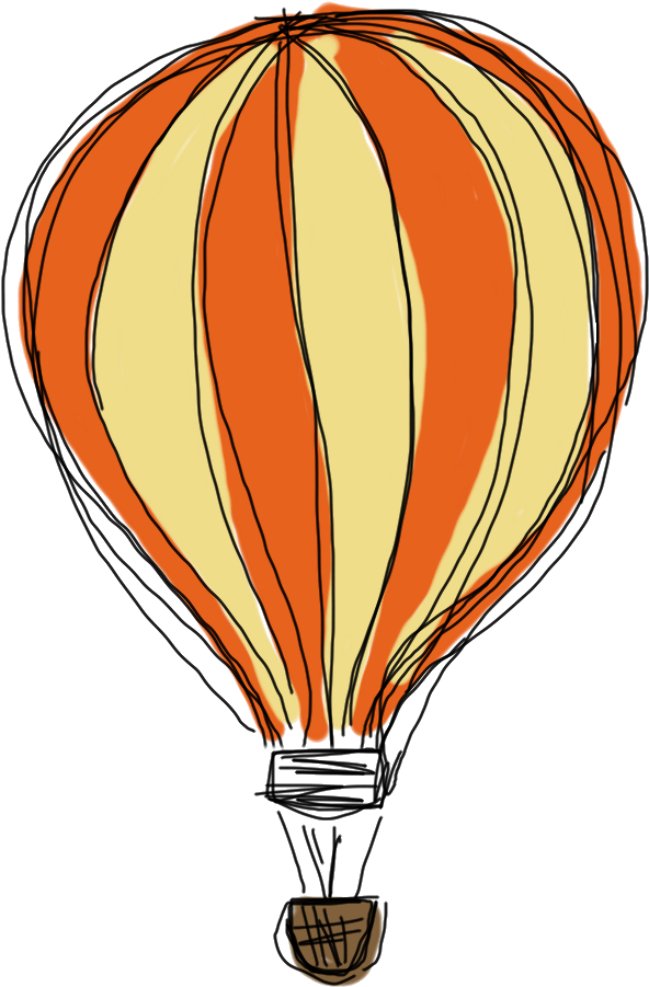 Hot Air Balloon - Ballons Png Tumblrk (600x903)
