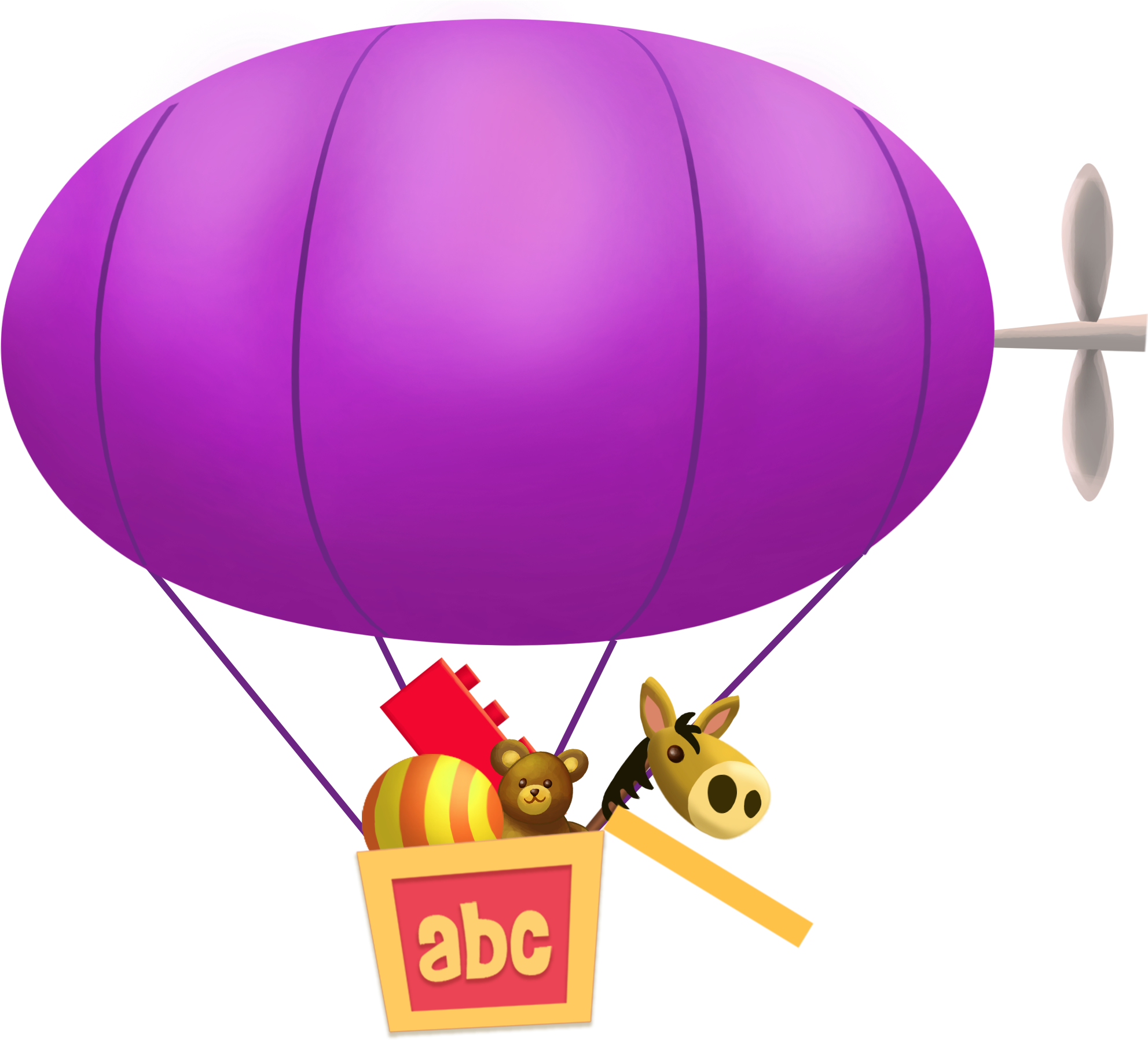 Art Direction And Art By Felipe Lara - Hot Air Balloon (2048x1798)