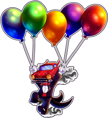 It's My Boy Octane On A High Flying Adventure 8d - Balloon (500x521)