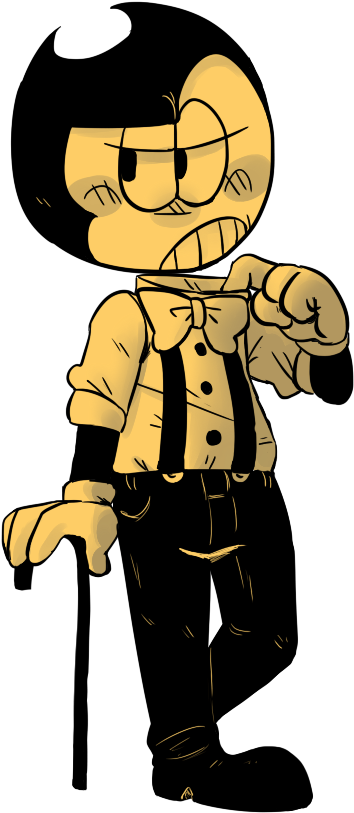 “a Drawing Of @doodledrawsthings Design Of Modern Bendy - Cartoon (360x840)