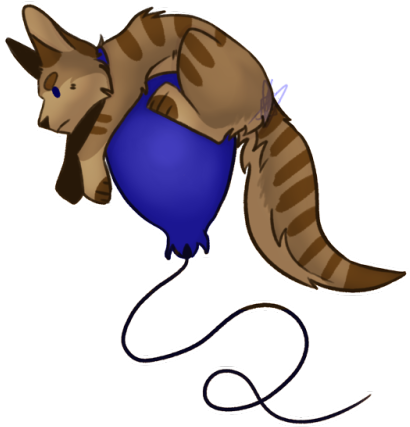 “that Blue Balloon, The Month Of June, They're Mine, - Cat Yawns (500x526)