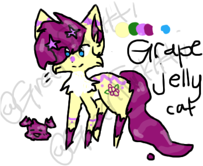 Closed Grape Jelly Cat Auction By Greenfurkitti - Closed Grape Jelly Cat Auction By Greenfurkitti (411x366)