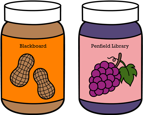 Peanut Butter & Jelly Jars, With 'blackboard' & 'penfield - Peanut Butter Jar Coloring Page (655x510)