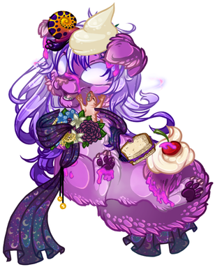 The Mole Rat Popping Out Of The Bouquet And Her Grape - Illustration (450x420)