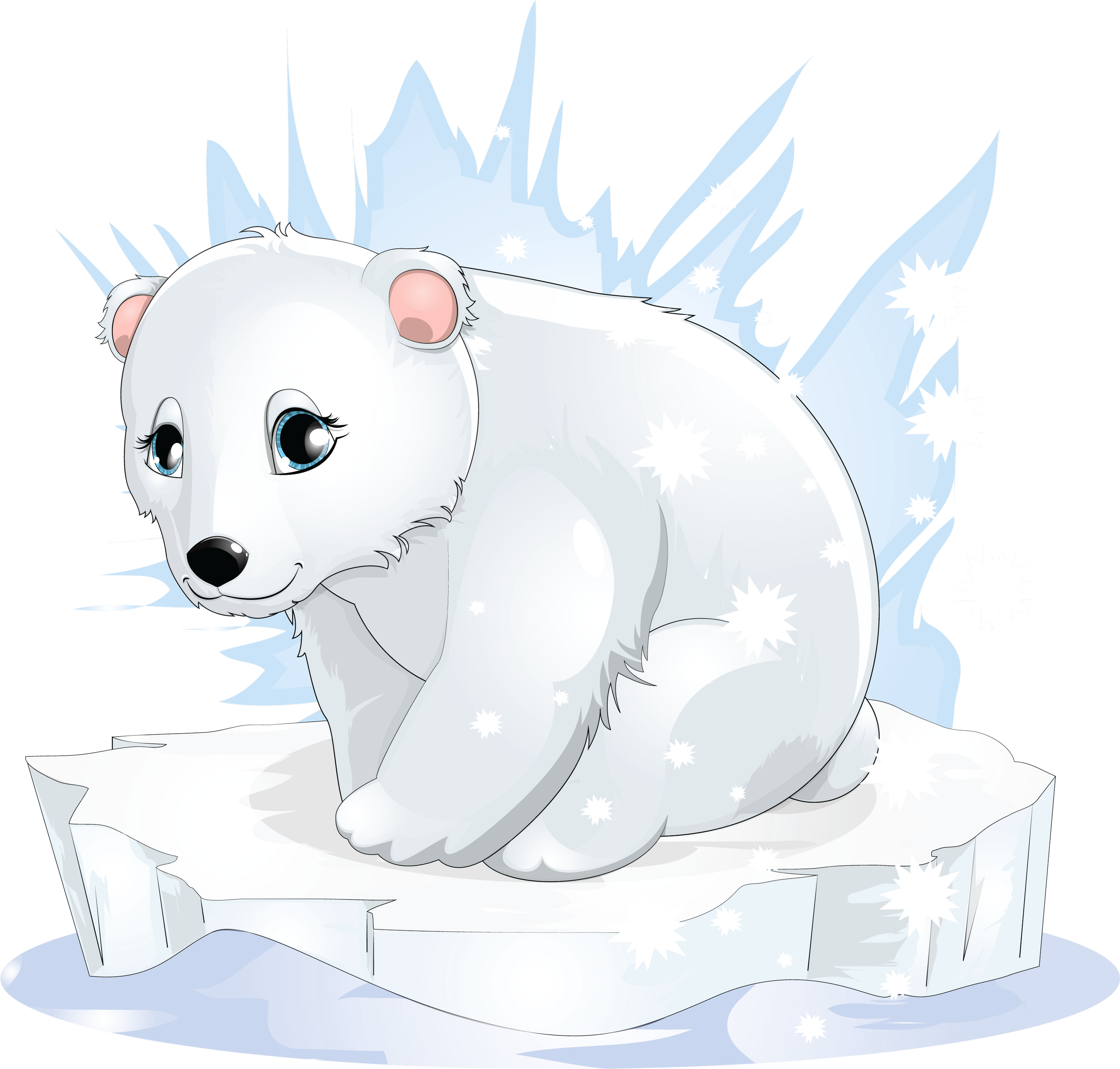 Transparent Polar Bear Clipart - Polar Bear Clipart Transparent Background (2987x2843)