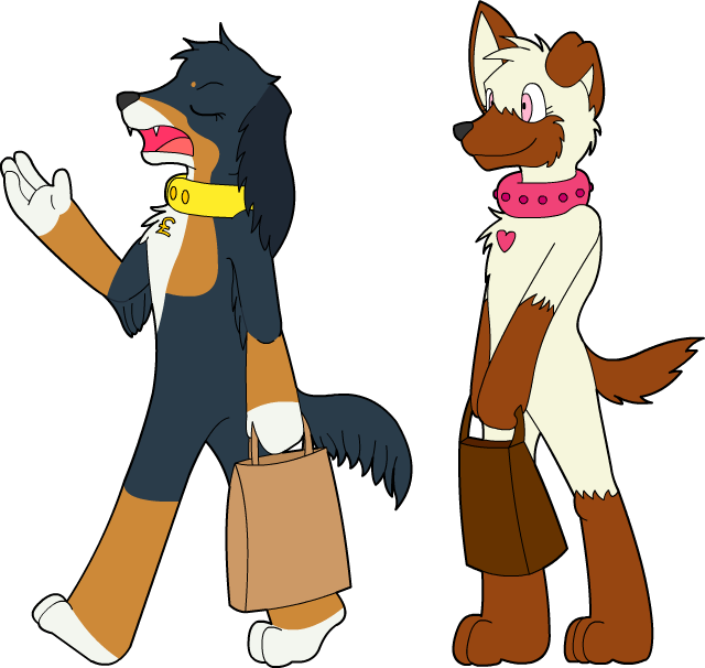 Shopping Trip By Aquablast-fon - Cartoon (640x606)