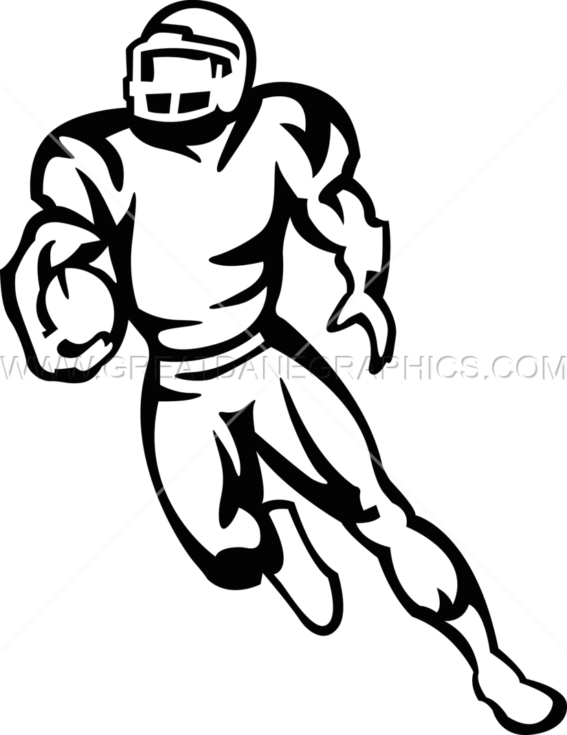 Football Player Running Production Ready Artwork For - White Football Player Transparent (825x1070)