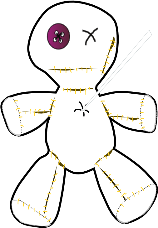 Net » Clip Art » Voodoo Doll Openclipart - Voodoo Doll Black Background (555x785)