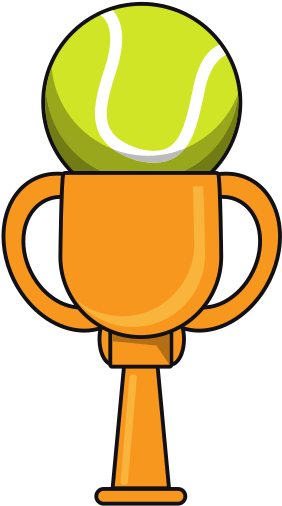 Tennis Trophy - Drawings Of A Basketball Trophy (550x550)