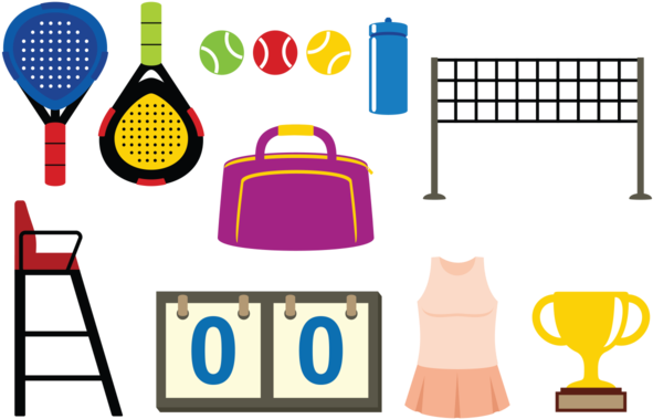 Padel Tennis Icons Vector - Padel Icons (700x490)