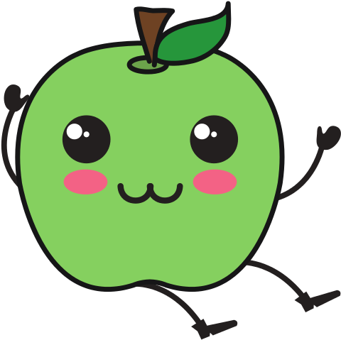 Apple Kawaii Character - Royalty-free (550x550)