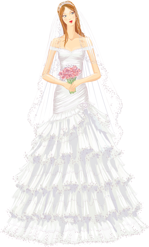 Wedding Vector Graphics Free Download - Gown (482x800)