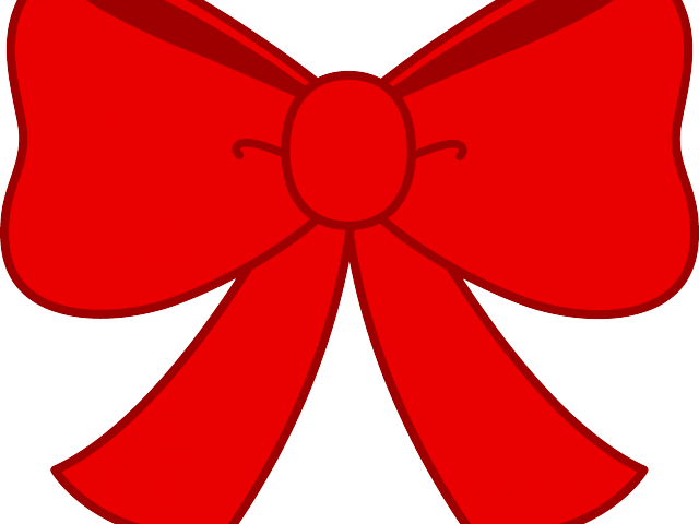 Red Bow Clipart - Transparent Background Bow Clip Art (640x480)