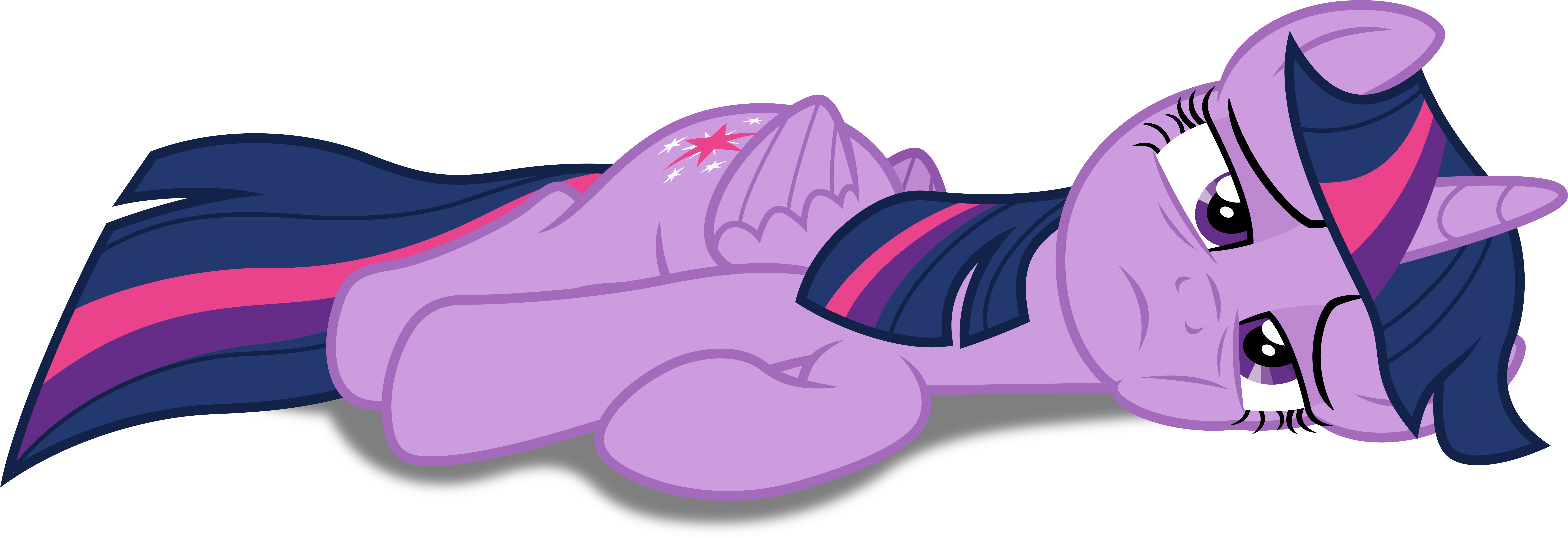 Twilight Sparkle Wedding Dress - Mlp Twilight Laying Down (9000x3113)