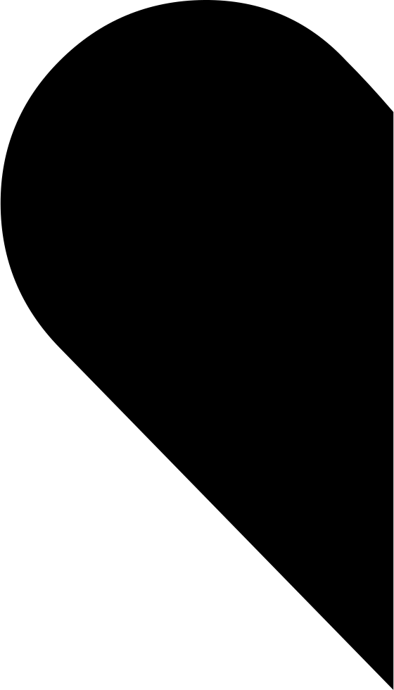Heart Half Comments - Half Black Half White Heart (560x980)