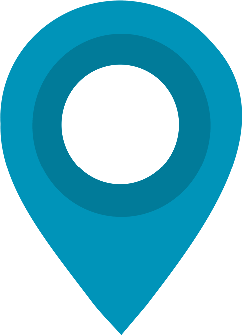 Icon Location Png Blue (500x681)