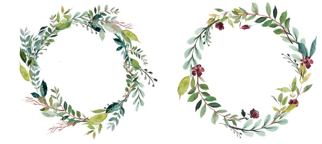 Watercolor Flower Wreaths And Frames Png - Watercolor Flower Frame Png (1024x467)