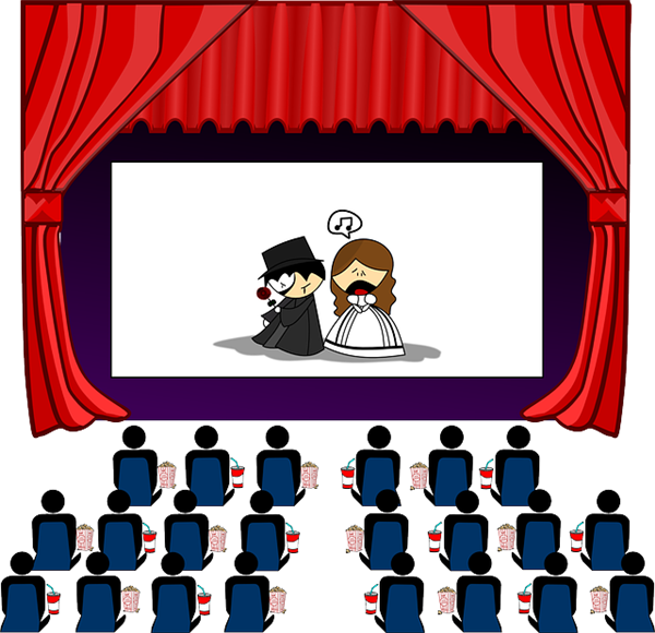 Minneola Elementary Charter School's Theater After - Theatre Curtains Clip Art (600x580)