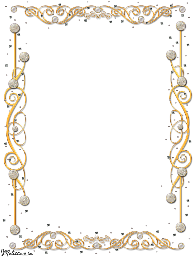 Gold Flower Frame Png Hd - Frame Png Hd (771x1024)