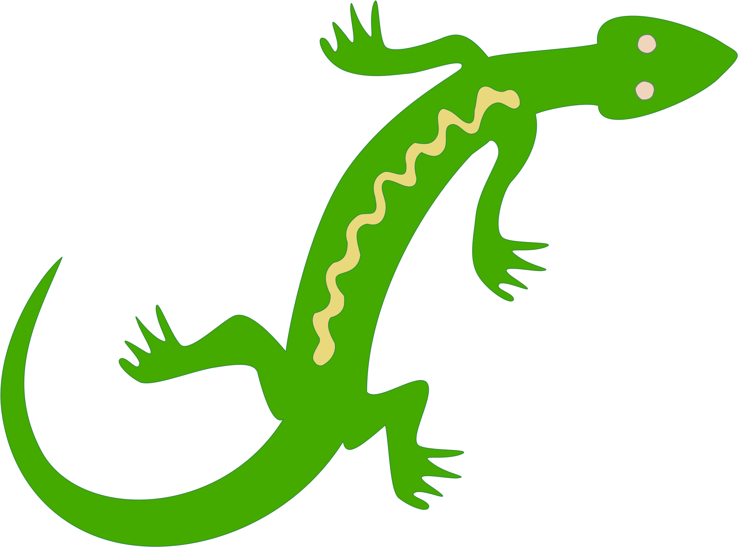 Big Image - Lizard Silhouette (2400x1790)