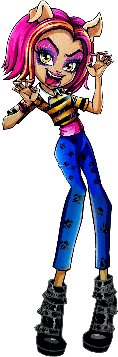 A Pack Of Trouble - Howleen Wolf From Monster High (427x1214)