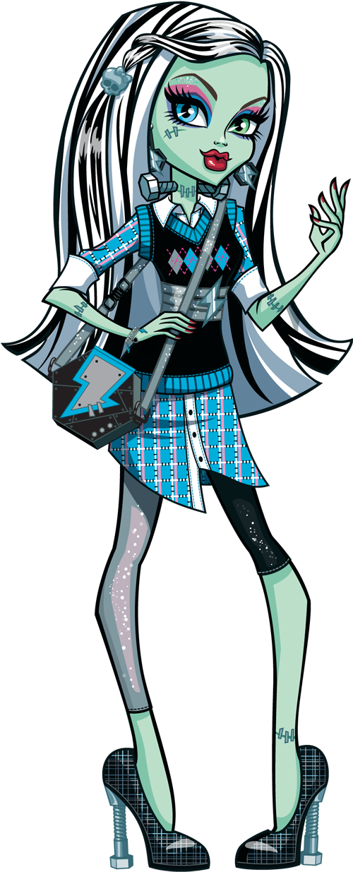 School's Out - Monster High Frankie Stein (500x1241)