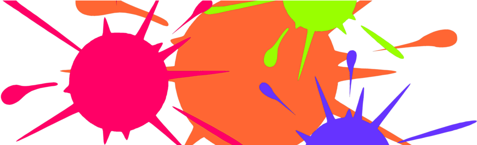 Cropped 6185 Illustration Of Paint Splatters Pv - Paint Splatter Clip Art (958x288)