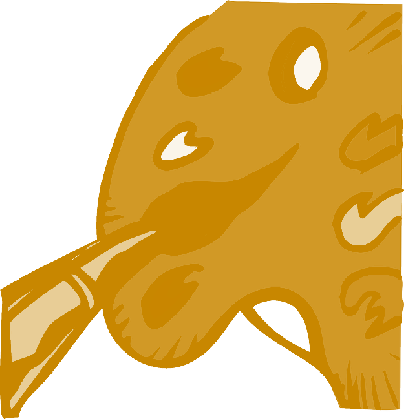 Paintbrush, Brush, Art, Paint, Painting, Palette - Painting Clip Art (800x829)