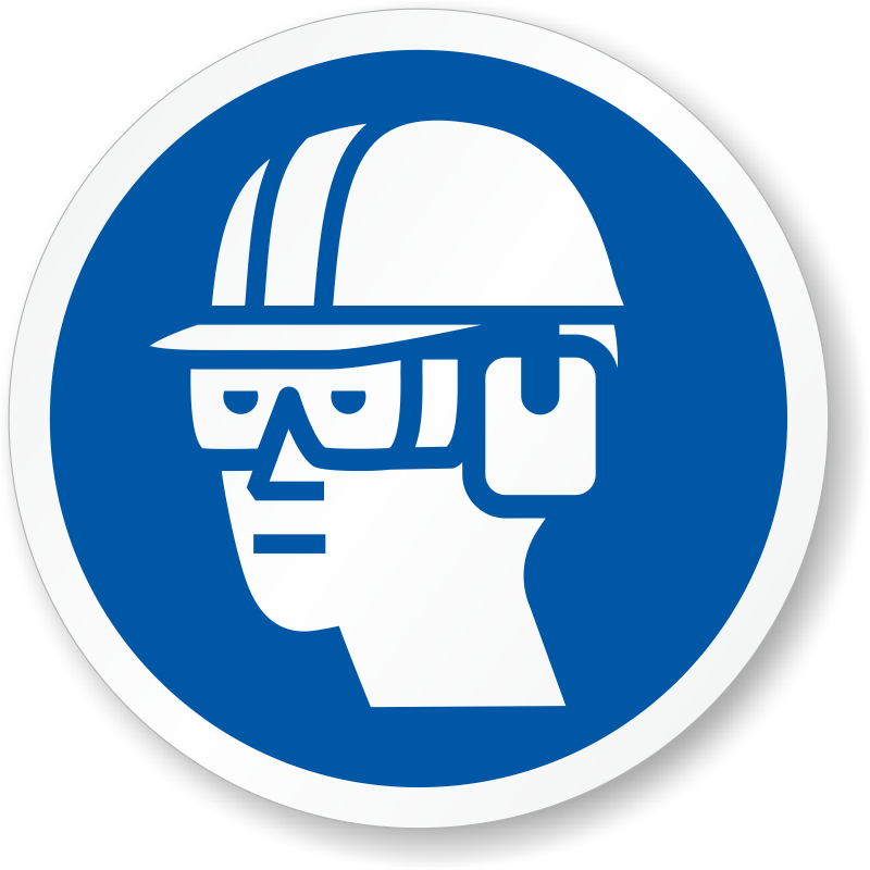 Zoom, Price, Buy - Wear Eye Protection Signs (800x800)