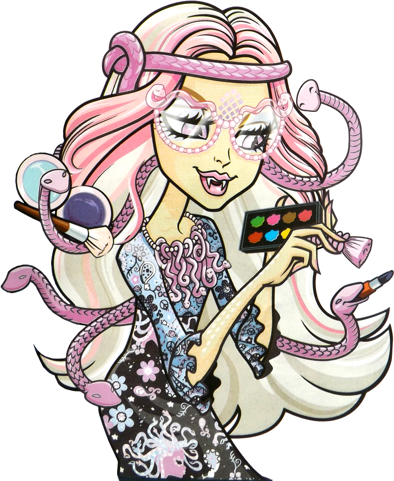 Nuevo Artwork/png En Hd De Viperine Gorgon - Monster High (840x1015)