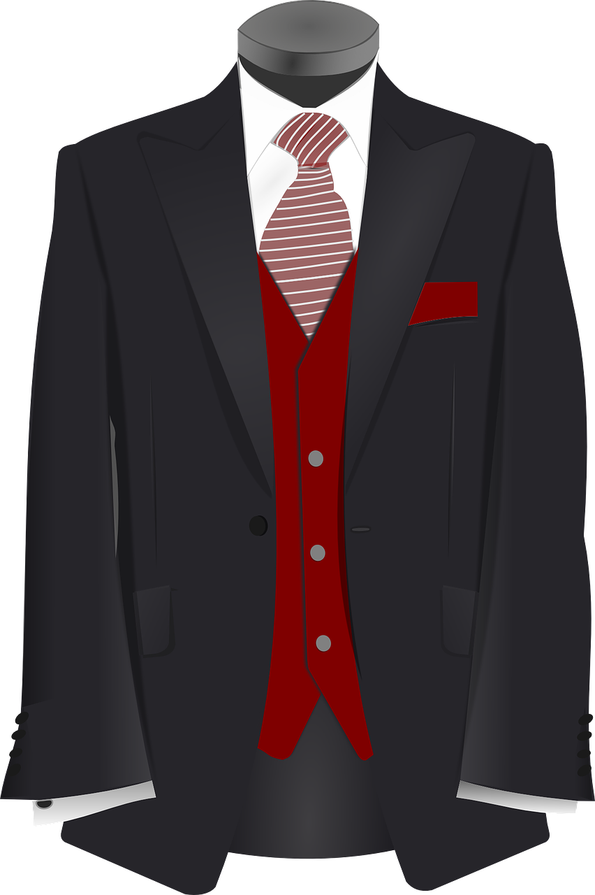 Free Image On Pixabay - Suit Red Tie Png (852x1280)