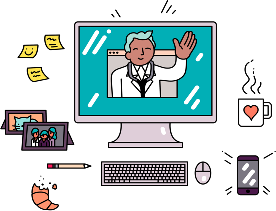 Visits Start At $49 - Cartoon (553x422)