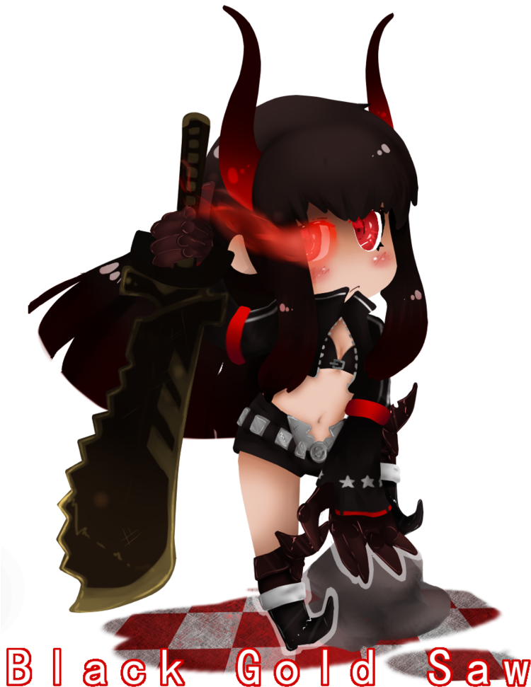 Chibi Black Gold Saw By Geekykitten64 - Action Figure (762x1049)