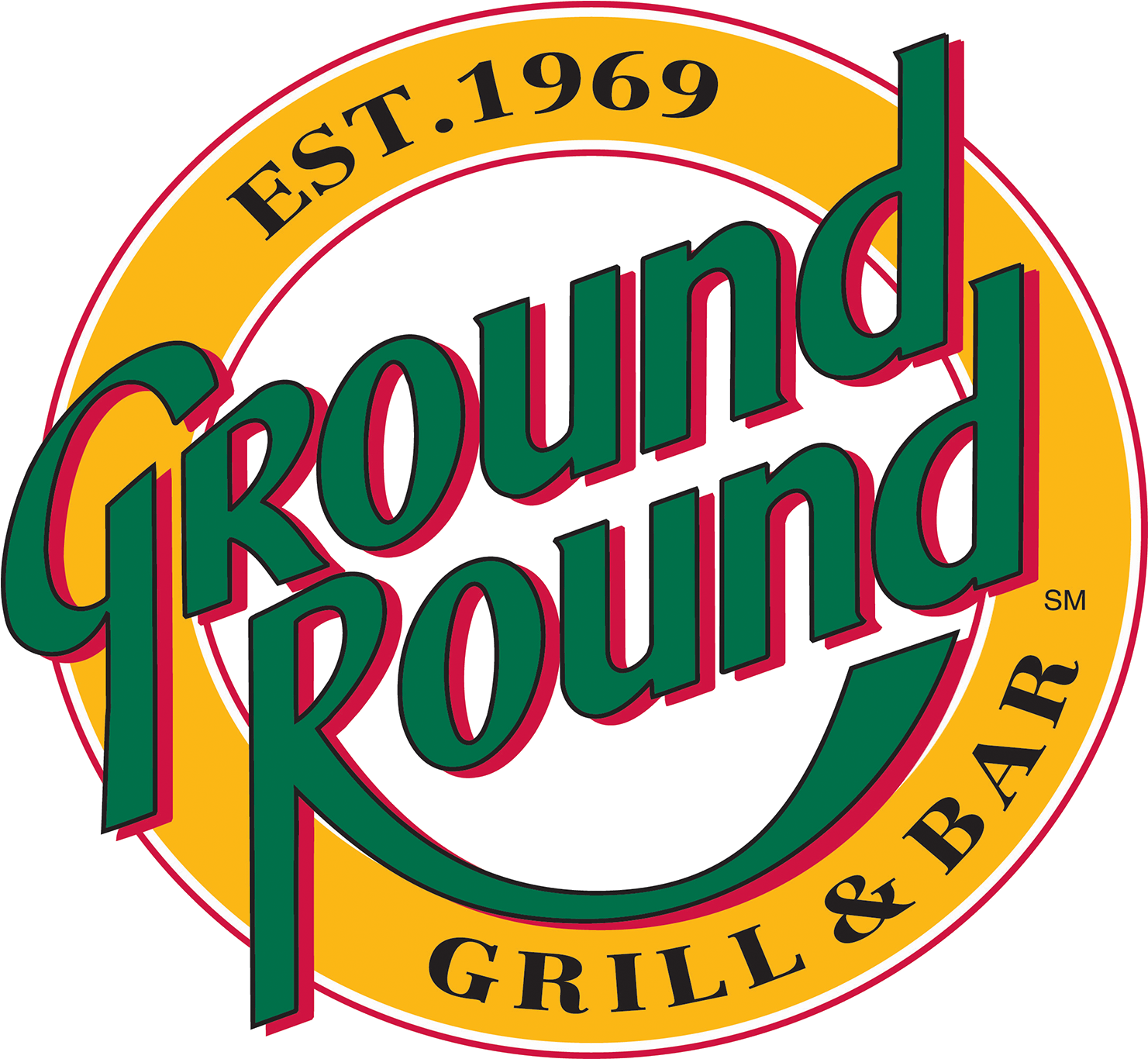 Great round. Раунд бар. English logo Round.