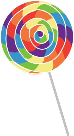 Bright, Rainbow Lollipop Color Palette For A Fun Business - Circle (300x550)