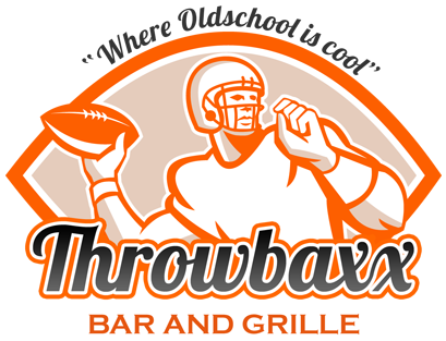 Logo - American Gridiron Football Throw Ball Grayscale Card (420x320)