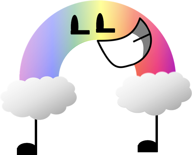 Rainbow Old Pose - Inanimated Objects Clip Art (636x513)