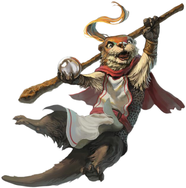 Dungeons & Dragons Pathfinder Roleplaying Game Furry - Otter Warrior (700x751)