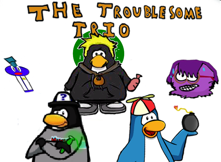 The Troublesome Trio - Club Penguin (902x662)