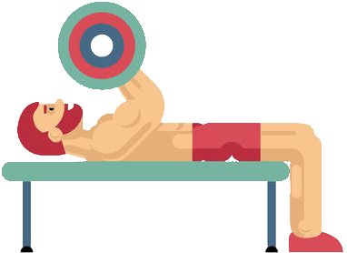 Bench Press Workout Icon - Bench Press (400x302)