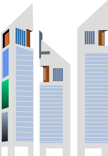 Jumeirah Emirates Tower Hotel Style Building Vector - Jumeirah Emirates Towers Hotel Clipart (347x500)