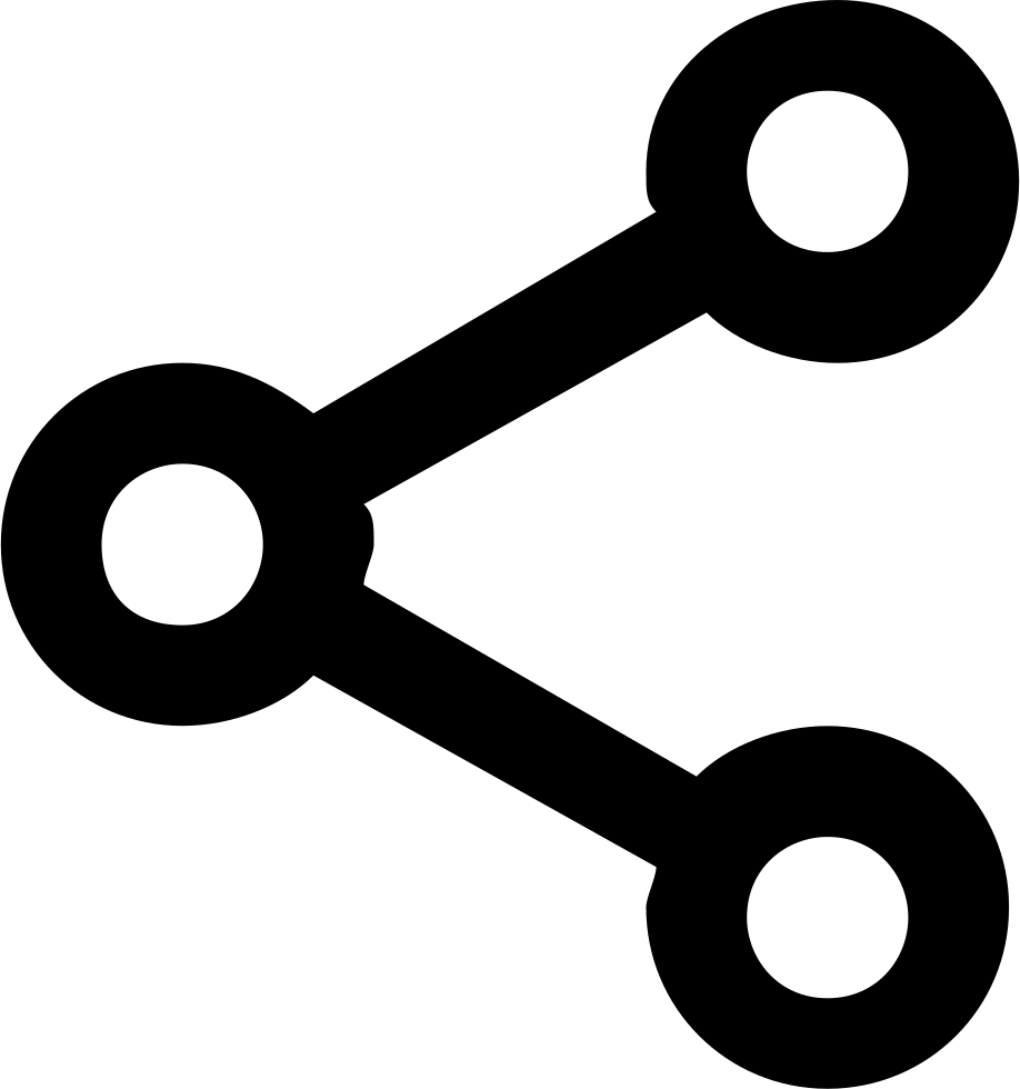 Png File - Social Share Black Icon (918x980)