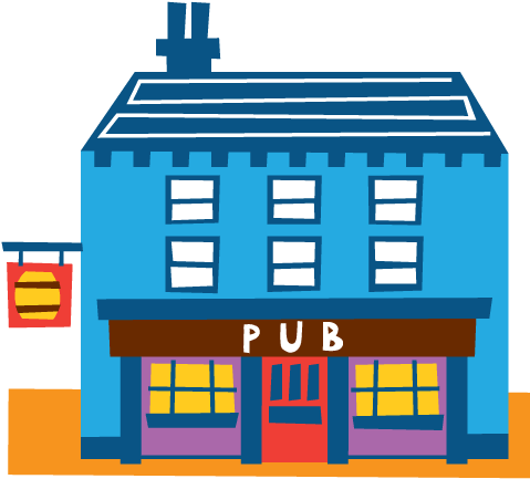Pub Clipart Building - Pub Clipart (566x566)