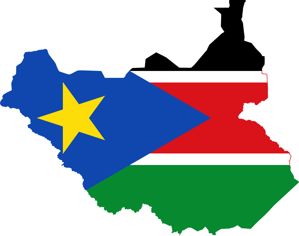 Flag Map Of South Sudan - South Sudan Country Flag (1600x1261)