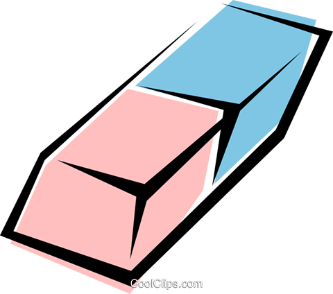 Eraser Royalty Free Vector Clip Art Illustration Busi0190 - Clip Art (480x424)