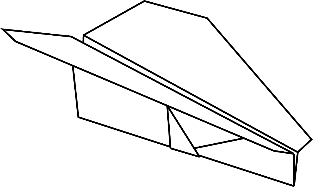 Paper Airplane Clip Art Hostted - Paper Plane (1057x634)