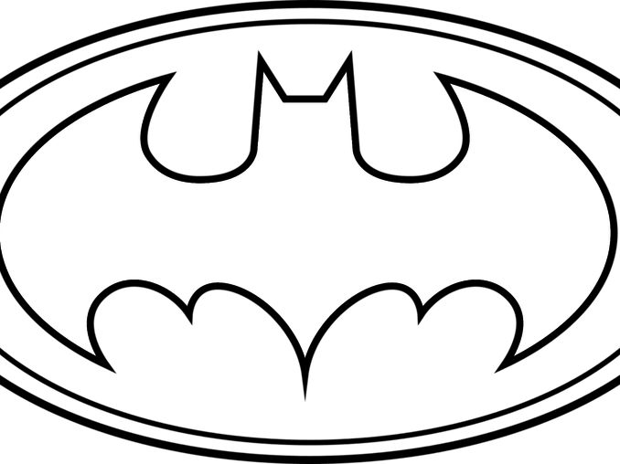 Batman Symbol Drawing Spiderman Symbol Drawing At Getdrawings - Batman Logo Colouring Pages (678x508)