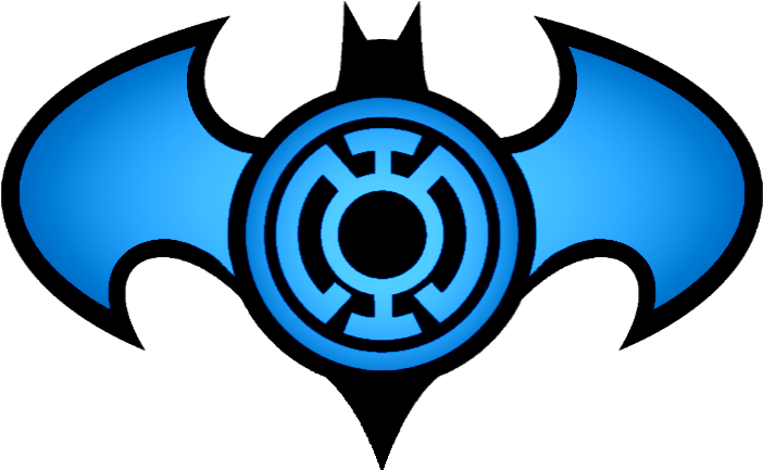 Batman Blue Lantern Logo By Kalel7 - Sinestro Corps Batman Logo (705x444)